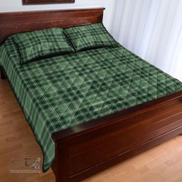Scottish MacDonald Lord of the Isles Hunting Clan Tartan Quilt Bed Set - Classic Scottish Plaid Tartan Plaid