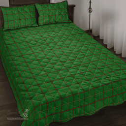 Scottish Tribe of Mar Clan Tartan Quilt Bed Set - Classic Scottish Plaid Tartan Plaid
