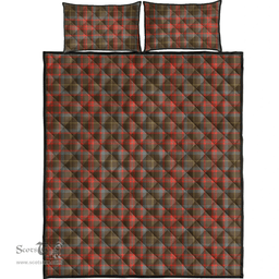 Scottish MacKintosh Hunting Weathered Clan Tartan Quilt Bed Set - Classic Scottish Plaid Tartan Plaid