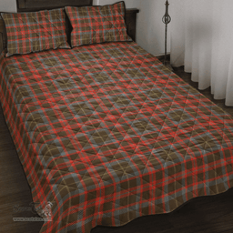 Scottish MacKintosh Hunting Weathered Clan Tartan Quilt Bed Set - Classic Scottish Plaid Tartan Plaid