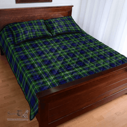 Scottish MacNeil of Colonsay Modern Clan Tartan Quilt Bed Set - Classic Scottish Plaid Tartan Plaid
