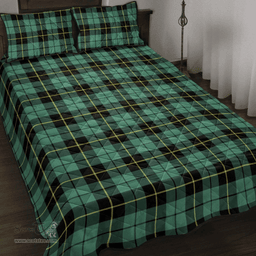 Scottish Wallace Hunting Ancient Clan Tartan Quilt Bed Set - Classic Scottish Plaid Tartan Plaid