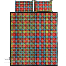 Scottish Ogilvie Hunting Ancient Clan Tartan Quilt Bed Set - Classic Scottish Plaid Tartan Plaid