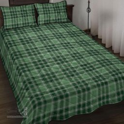 Scottish MacDonald Lord of the Isles Hunting Clan Tartan Quilt Bed Set - Classic Scottish Plaid Tartan Plaid