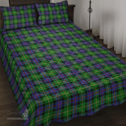 Scottish Tait Modern Clan Tartan Quilt Bed Set - Classic Scottish Plaid Tartan Plaid