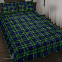 Scottish MacNeil of Colonsay Modern Clan Tartan Quilt Bed Set - Classic Scottish Plaid Tartan Plaid
