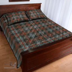 Scottish Murray of Atholl Weathered Clan Tartan Quilt Bed Set - Classic Scottish Plaid Tartan Plaid