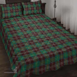 Scottish Chisholm Hunting Ancient Clan Tartan Quilt Bed Set - Classic Scottish Plaid Tartan Plaid