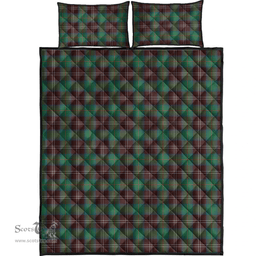 Scottish Chisholm Hunting Ancient Clan Tartan Quilt Bed Set - Classic Scottish Plaid Tartan Plaid