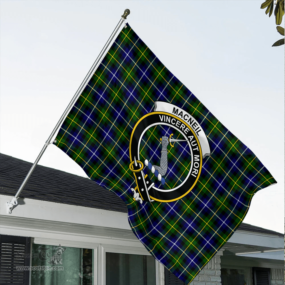 MacNeill of Barra Modern Classic Crest House Flag