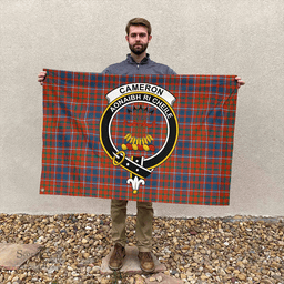 Scottish Cameron of Lochiel Ancient Clan Tartan House Flag - Cress Classic Scottish Plaid Tartan Plaid