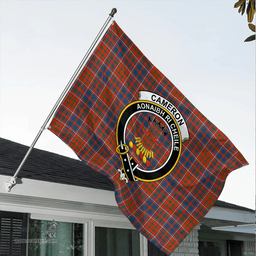 Scottish Cameron of Lochiel Ancient Clan Tartan House Flag - Cress Classic Scottish Plaid Tartan Plaid