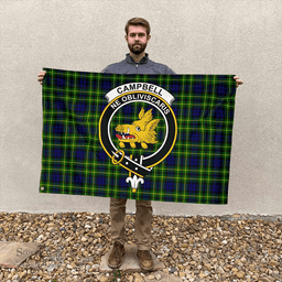 Scottish Campbell of Breadalbane Modern Clan Tartan House Flag - Cress Classic Scottish Plaid Tartan Plaid