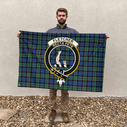 Scottish Fletcher Ancient Clan Tartan House Flag - Cress Classic Scottish Plaid Tartan Plaid
