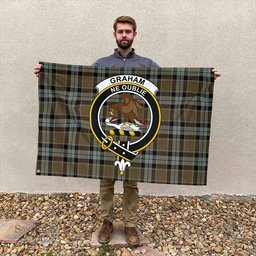 Scottish Graham of Menteith Weathered Clan Tartan House Flag - Cress Classic Scottish Plaid Tartan Plaid