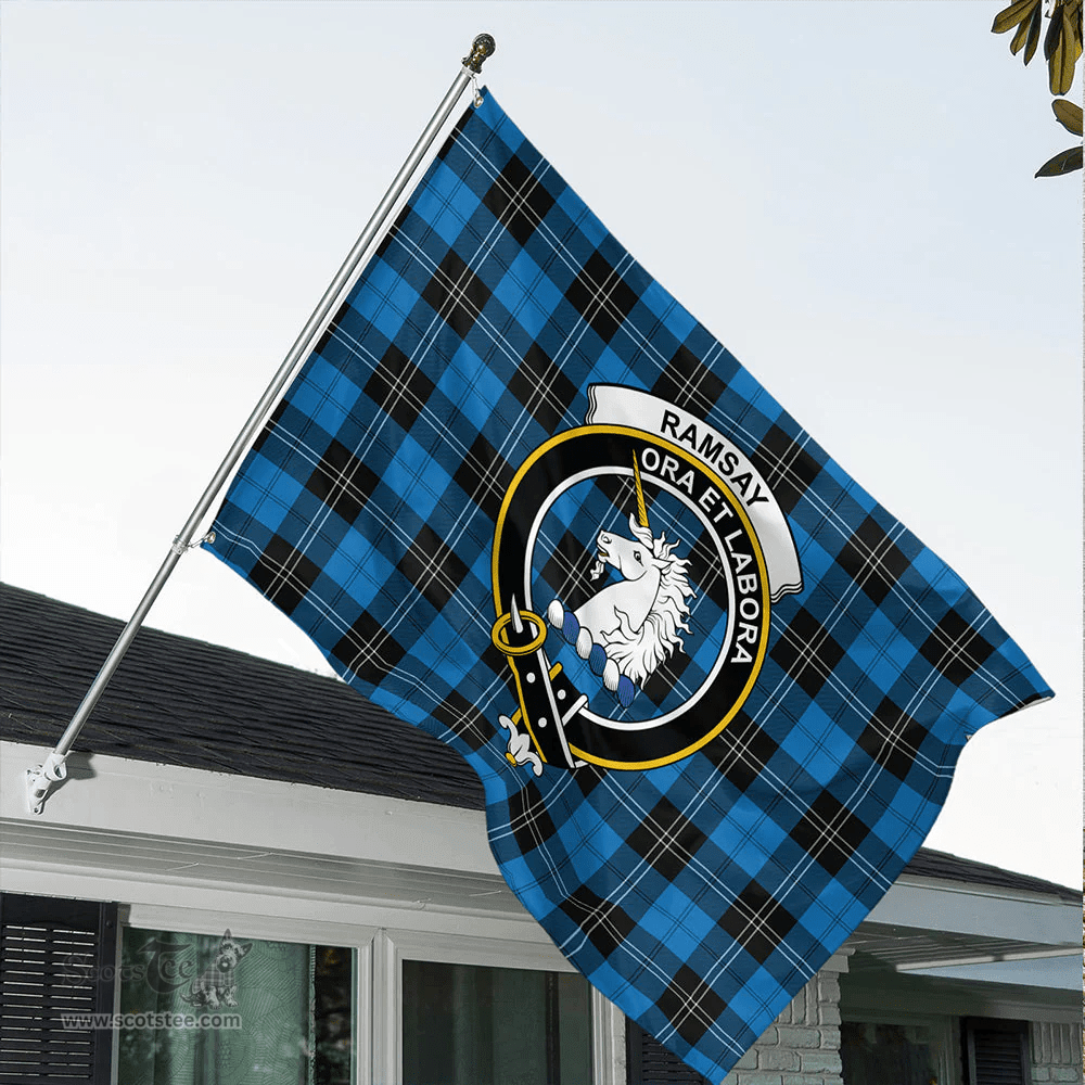Ramsay Blue Ancient Classic Crest House Flag