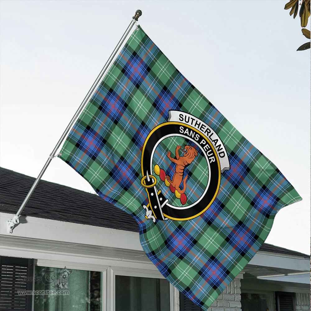 Sutherland Old Ancient Classic Crest House Flag
