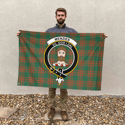 Menzies Green Ancient Classic Crest House Flag