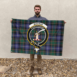 MacRae Hunting Modern Classic Crest House Flag