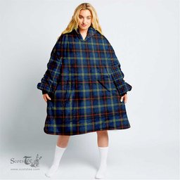Scottish Grewar Clan Tartan Oversized Blanket Hoodie - Classic Scottish Plaid Tartan Plaid