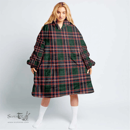 Scottish MacFarlane Hunting Modern Clan Tartan Oversized Blanket Hoodie - Classic Scottish Plaid Tartan Plaid