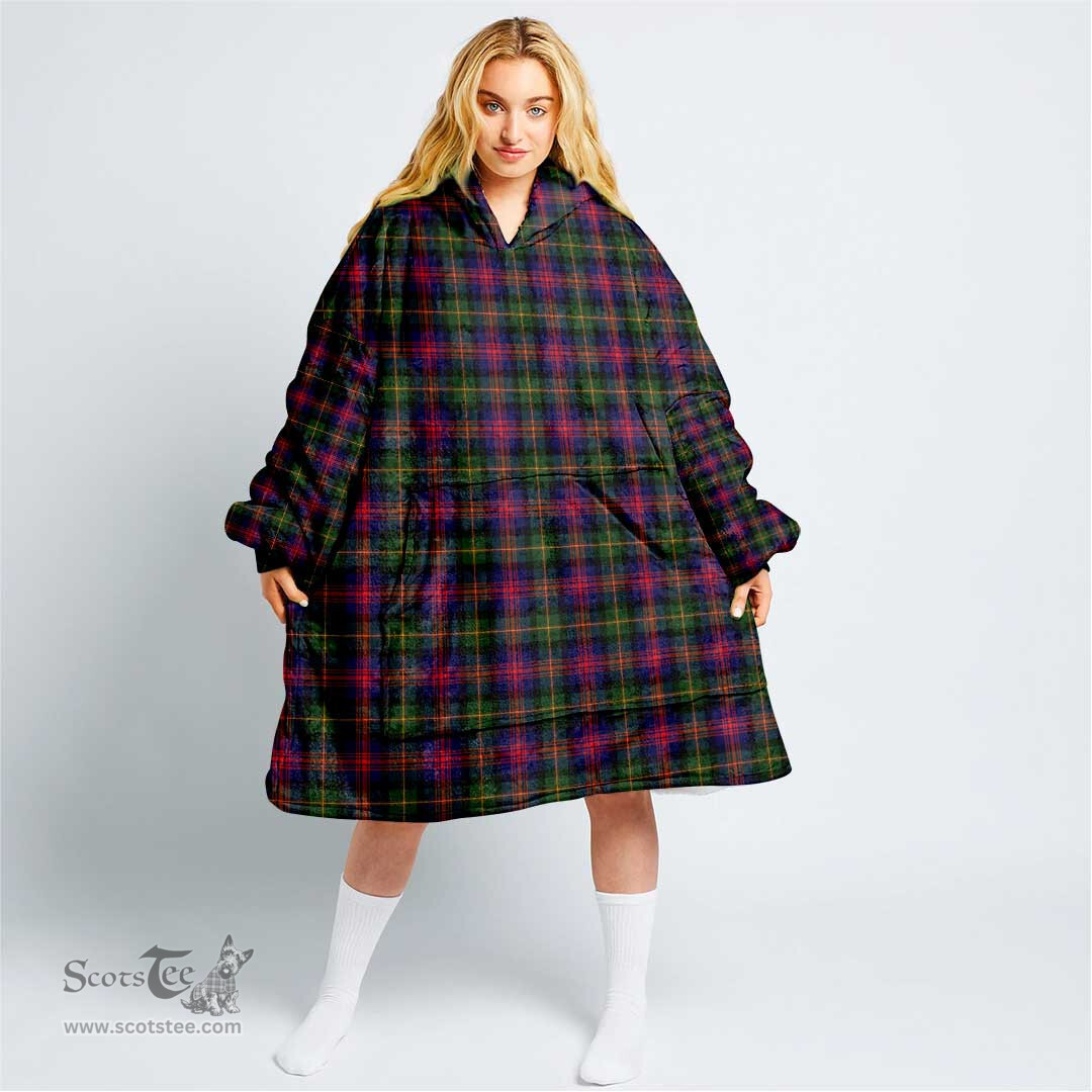Scottish Logan Modern Clan Tartan Oversized Blanket Hoodie - Classic Scottish Plaid Tartan Plaid
