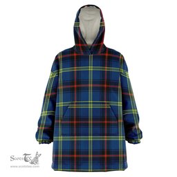 Scottish Grewar Clan Tartan Oversized Blanket Hoodie - Classic Scottish Plaid Tartan Plaid
