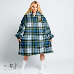 Scottish Campbell Dress Clan Tartan Oversized Blanket Hoodie - Crest Scottish Plaid Tartan Plaid