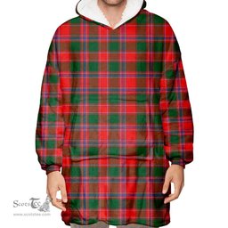Scottish Dalziel Modern Clan Tartan Oversized Blanket Hoodie - Classic Scottish Plaid Tartan Plaid