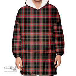 Scottish Norwegian Night Clan Tartan Oversized Blanket Hoodie - Classic Scottish Plaid Tartan Plaid