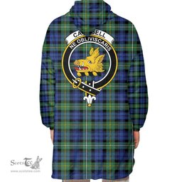 Scottish Campbell Argyll Ancient Clan Tartan Oversized Blanket Hoodie - Crest Scottish Plaid Tartan Plaid