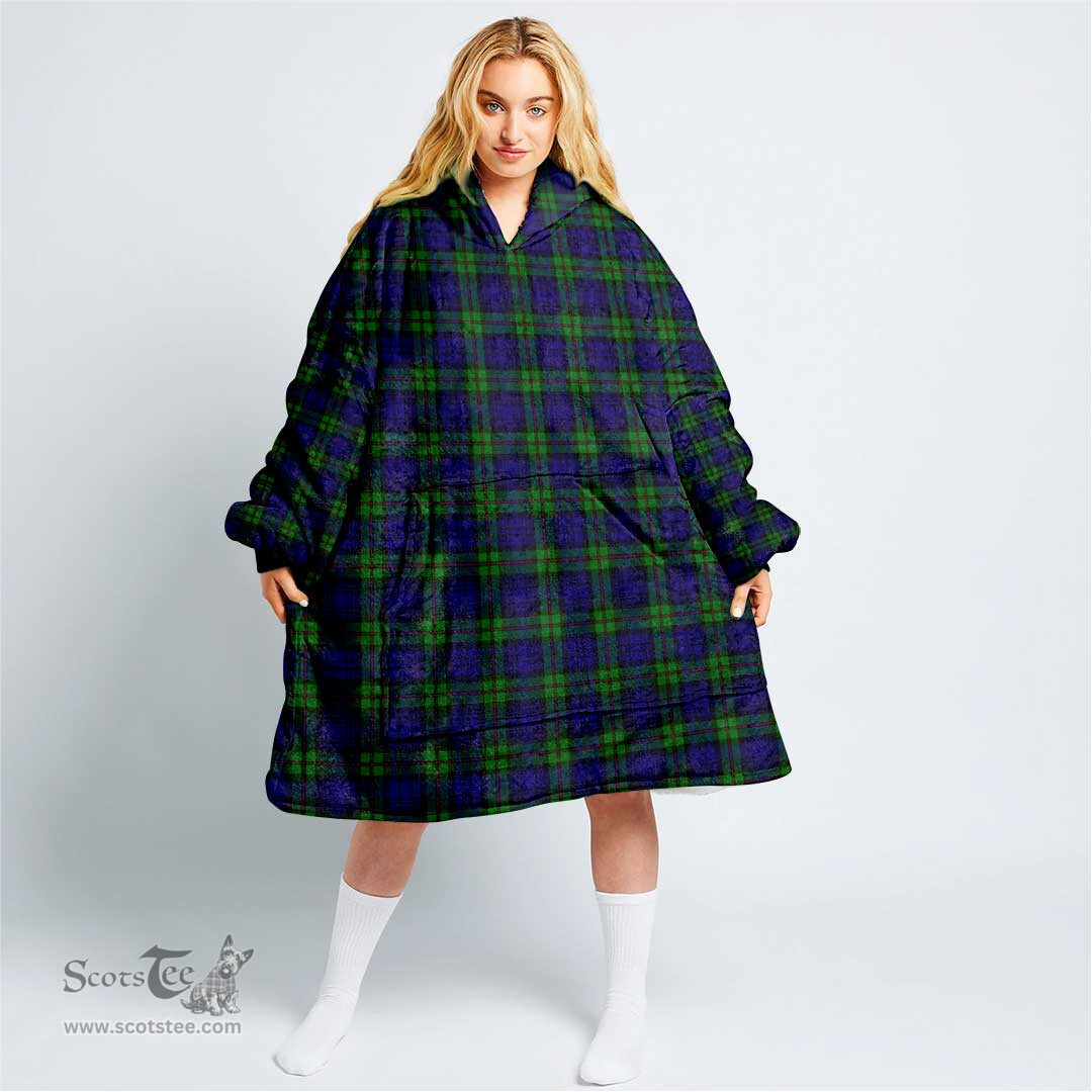 Scottish MacKinlay Modern Clan Tartan Oversized Blanket Hoodie - Classic Scottish Plaid Tartan Plaid