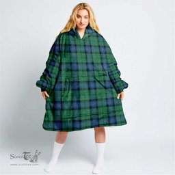 Scottish Armstrong Ancient Clan Tartan Oversized Blanket Hoodie - Classic Scottish Plaid Tartan Plaid