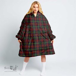 Scottish MacKintosh Hunting Modern Clan Tartan Oversized Blanket Hoodie - Classic Scottish Plaid Tartan Plaid