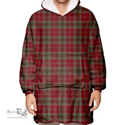 Scottish Lindsay Weathered Clan Tartan Oversized Blanket Hoodie - Classic Scottish Plaid Tartan Plaid