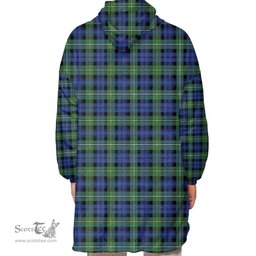 Scottish Campbell Argyll Ancient Clan Tartan Oversized Blanket Hoodie - Classic Scottish Plaid Tartan Plaid