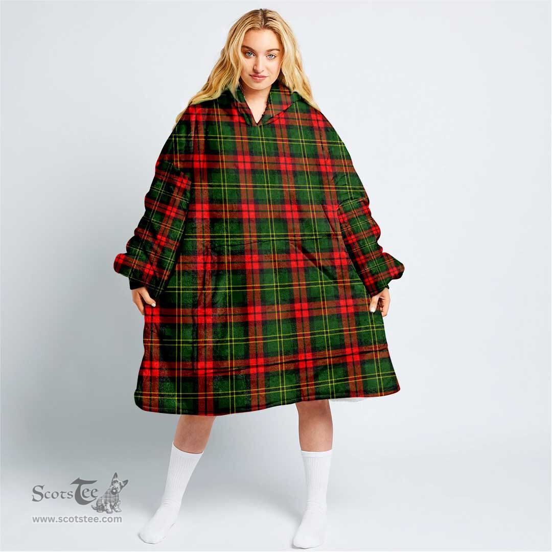 Scottish Blackstock Clan Tartan Oversized Blanket Hoodie - Classic Scottish Plaid Tartan Plaid