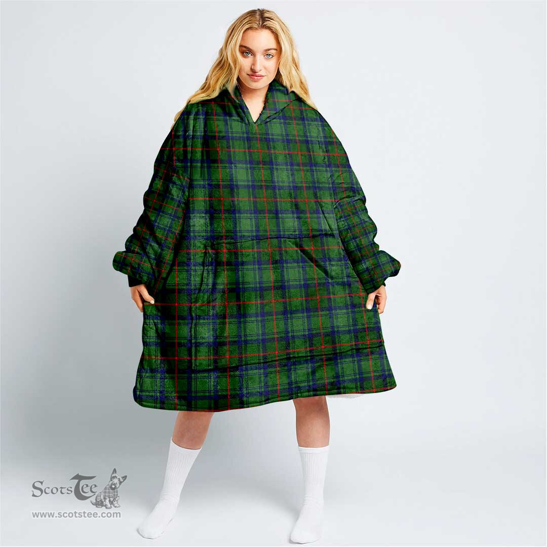 Scottish Cranstoun Clan Tartan Oversized Blanket Hoodie - Classic Scottish Plaid Tartan Plaid