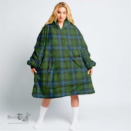 Scottish MacMillan Hunting Ancient Clan Tartan Oversized Blanket Hoodie - Classic Scottish Plaid Tartan Plaid