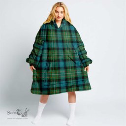Scottish FERGUSON ANCIENT Clan Tartan Oversized Blanket Hoodie - Classic Scottish Plaid Tartan Plaid