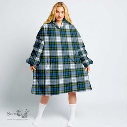 Scottish Campbell Dress Ancient Clan Tartan Oversized Blanket Hoodie - Classic Scottish Plaid Tartan Plaid