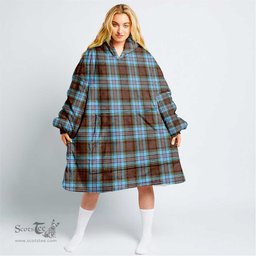 Scottish Anderson Ancient Clan Tartan Oversized Blanket Hoodie - Classic Scottish Plaid Tartan Plaid