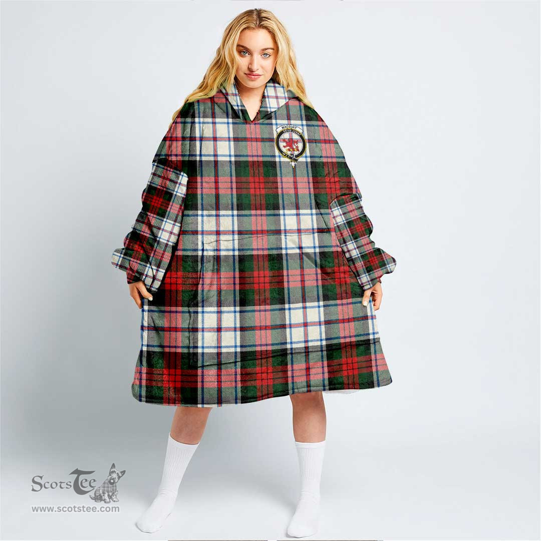 Scottish MacDuff Dress Modern Clan Tartan Oversized Blanket Hoodie - Crest Scottish Plaid Tartan Plaid