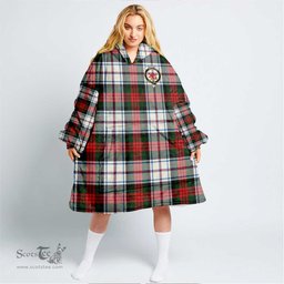 Scottish MacDuff Dress Modern Clan Tartan Oversized Blanket Hoodie - Crest Scottish Plaid Tartan Plaid