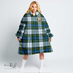 Scottish Campbell Dress Ancient Clan Tartan Oversized Blanket Hoodie - Crest Scottish Plaid Tartan Plaid