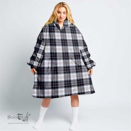 Scottish MacRae Dress Modern Clan Tartan Oversized Blanket Hoodie - Classic Scottish Plaid Tartan Plaid