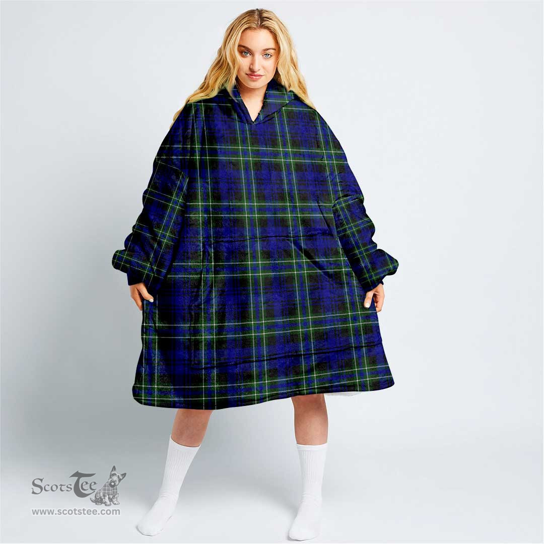 Scottish Arbuthnot Modern Clan Tartan Oversized Blanket Hoodie - Classic Scottish Plaid Tartan Plaid