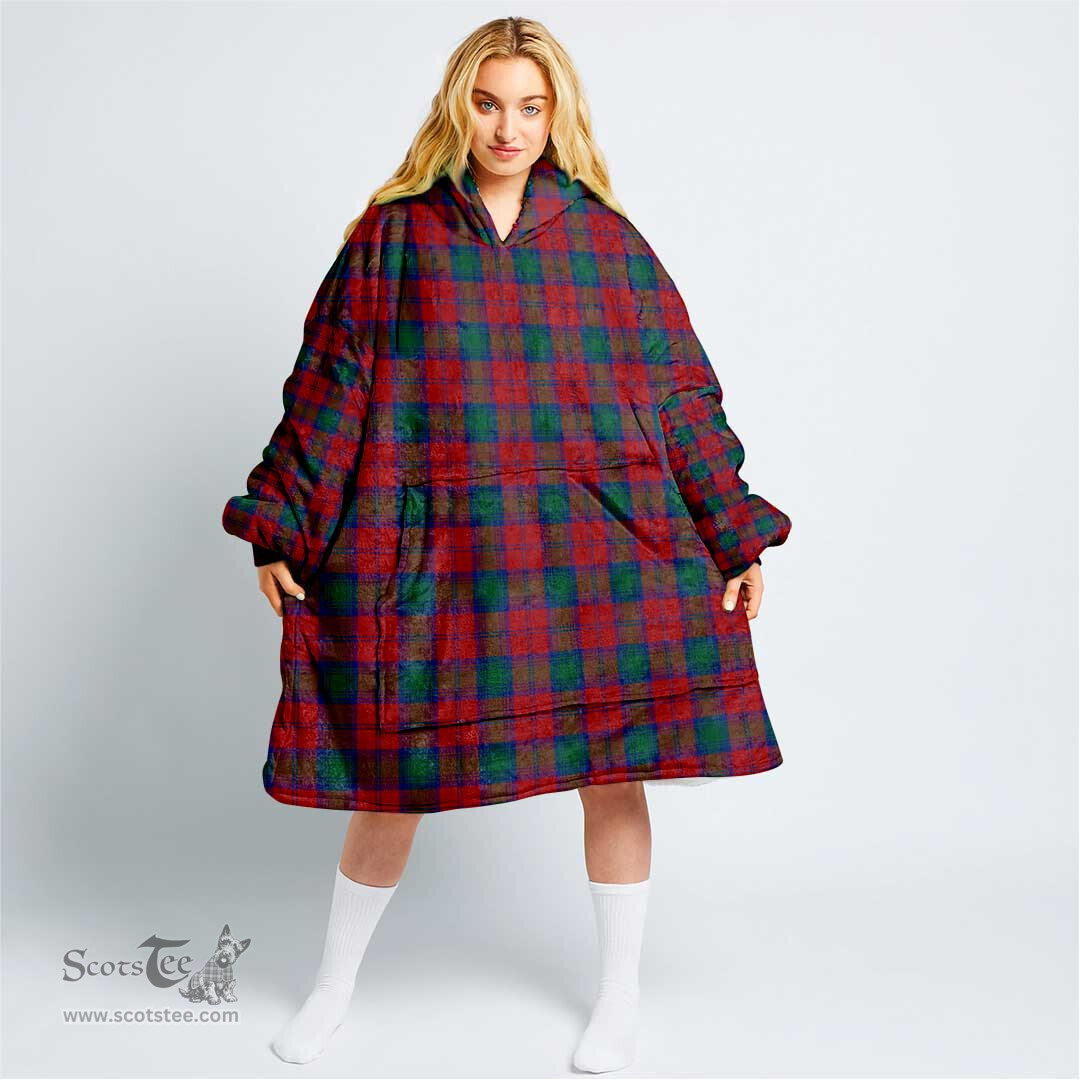 Scottish Lindsay Modern Clan Tartan Oversized Blanket Hoodie - Classic Scottish Plaid Tartan Plaid