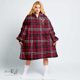 Scottish Little Clan Tartan Oversized Blanket Hoodie - Crest Scottish Plaid Tartan Plaid