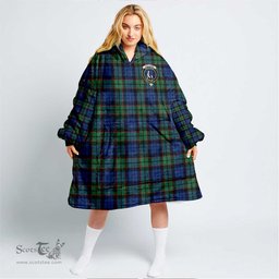 Scottish Fletcher Ancient Clan Tartan Oversized Blanket Hoodie - Crest Scottish Plaid Tartan Plaid